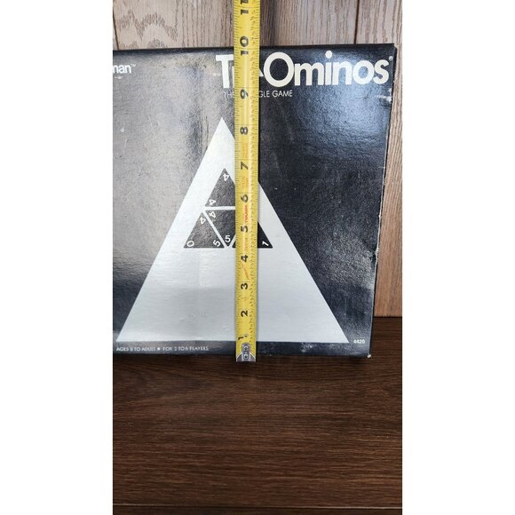 Vintage 1968 Pressman Toy Tri-Ominos Triangle Dominos Board Game Set - Picture 3 of 9